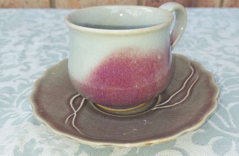 A VINTAGE LASLO FOR MICASA JAPAN CUP AND SAUCER SOLD AS IS