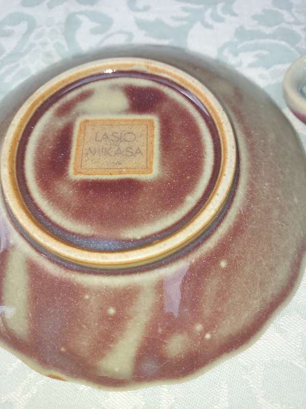 A VINTAGE LASLO FOR MICASA JAPAN CUP AND SAUCER SOLD AS IS
