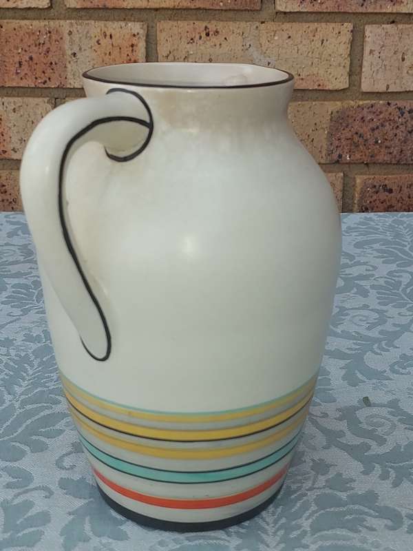 A VINTAGE WATER JUG BY BEVERLEY POTTERY MADE IN ENGLAND 213