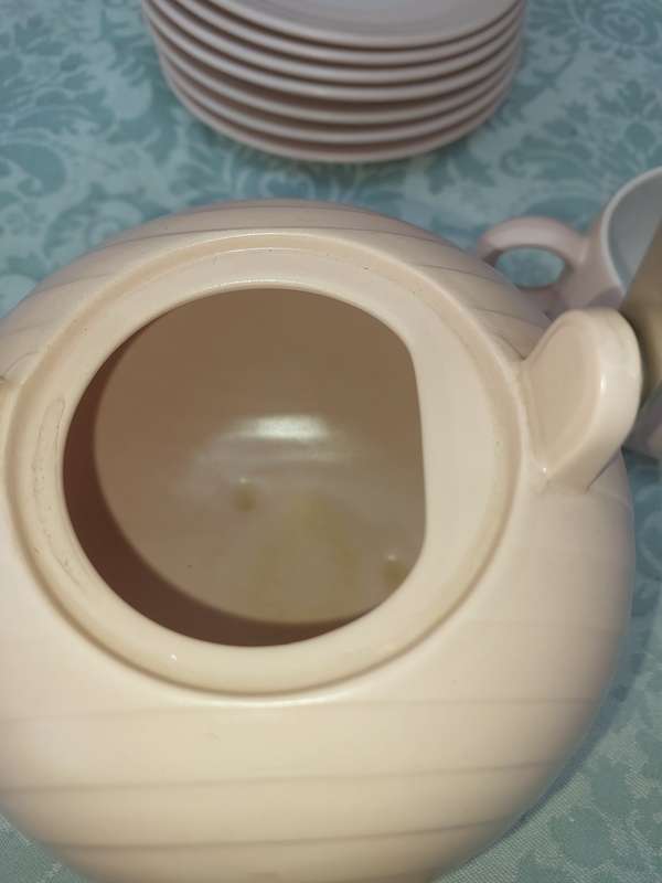 A VINTAGE PINK SWANLAKE HORNSEA ENGLAND CERAMIC SET