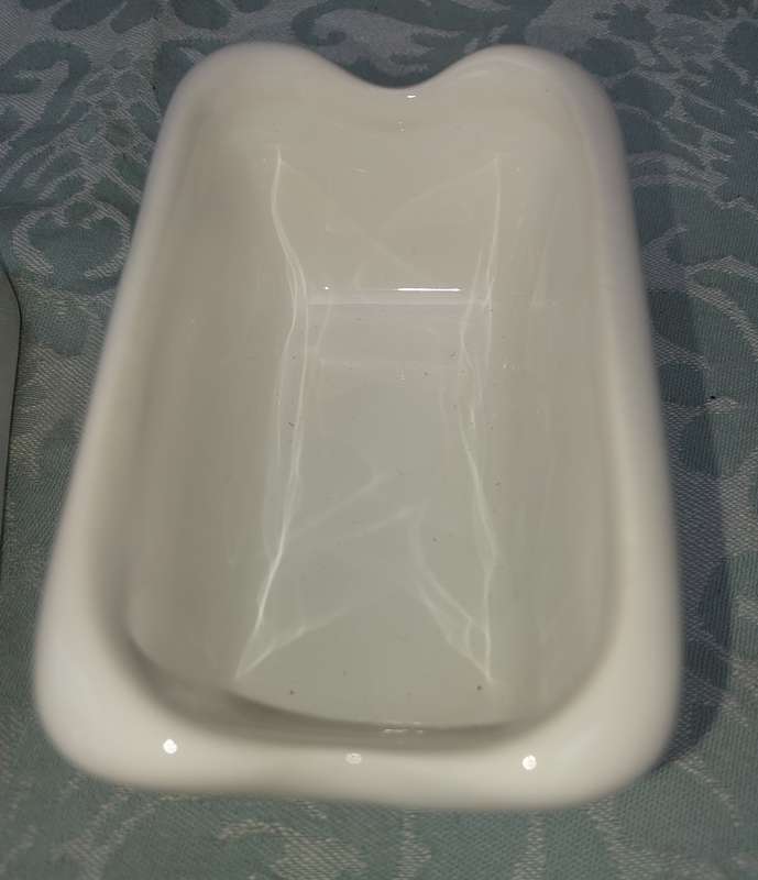 TWO CERAMIC CONDIMENT/SAUCE BOWLS
