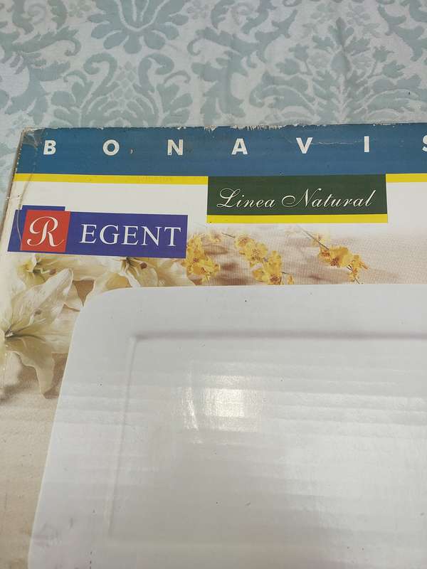 A BONAVISTA LINCA NATURAL WHITE PLATTER