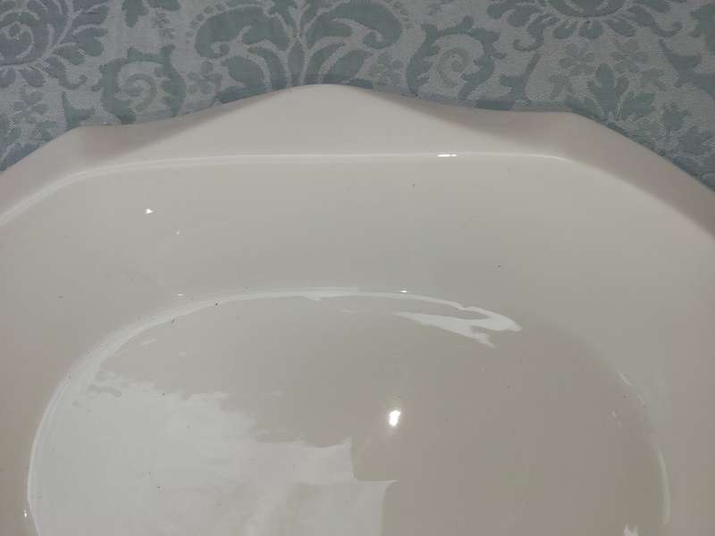 TWO D'ZINER HOME WHITE PORCELAIN PLATTERS