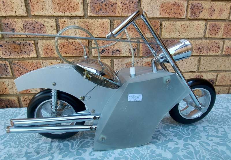 AN ART DECOR MOTOR CYCLE CHANDELIER
