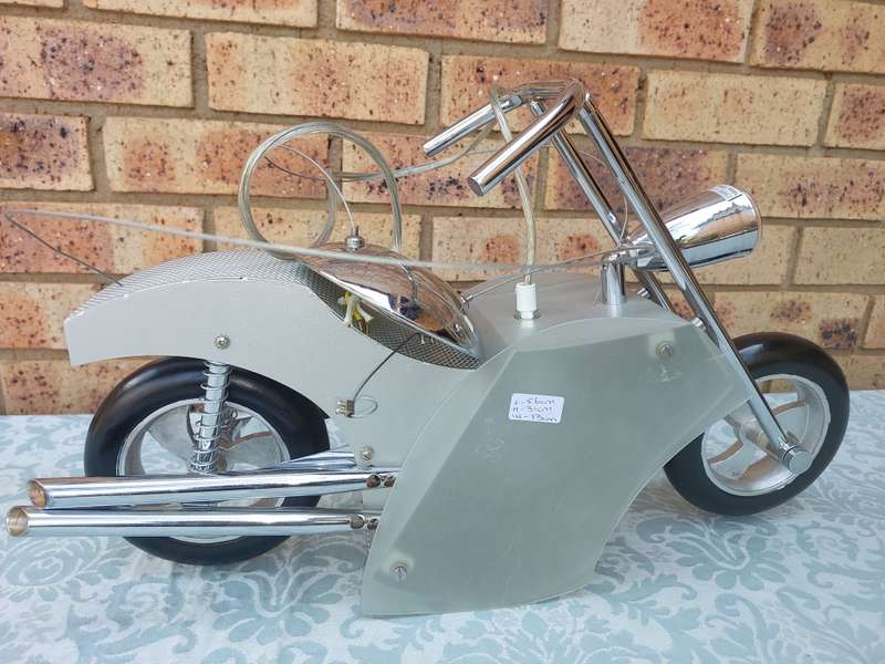 AN ART DECOR MOTOR CYCLE CHANDELIER