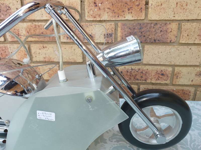 AN ART DECOR MOTOR CYCLE CHANDELIER