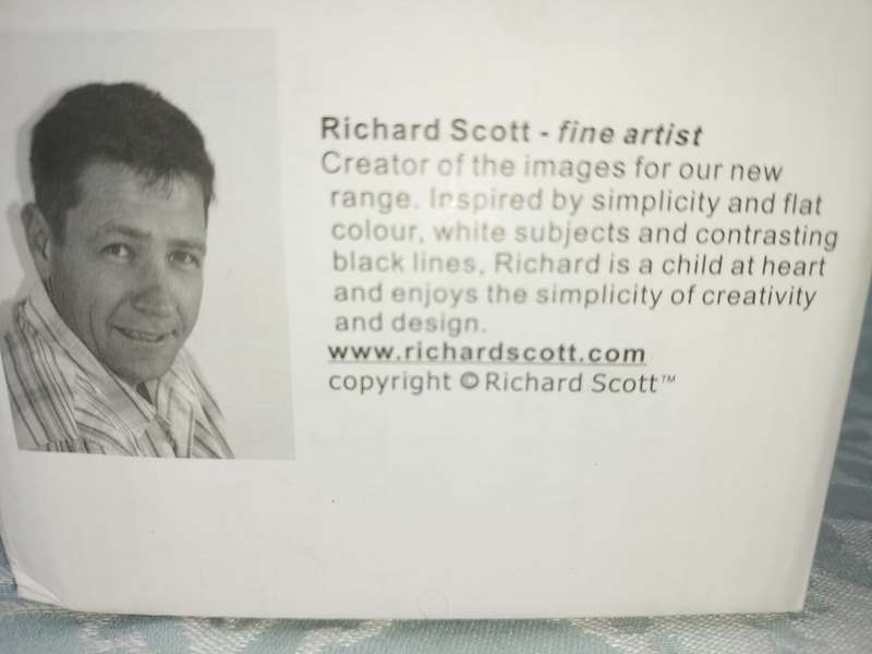 A RICHARD SCOT DESIGN SET OF COFFEE CUPS AND SAUCERS
