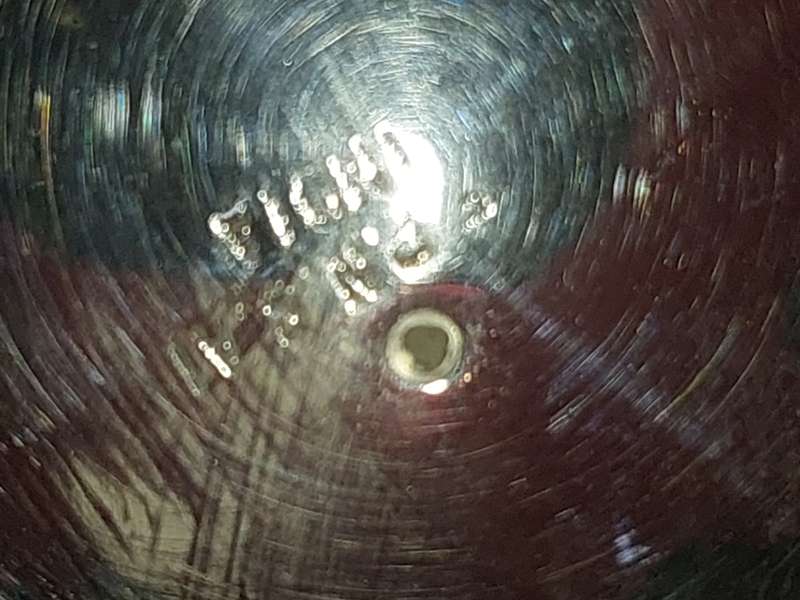 A VINTAGE SILVERPLATE ON BRONZE SUGAR SIFTER