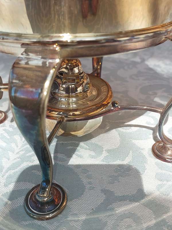 A VICTORIAN SPIRIT WARMER TEA KETTLE
