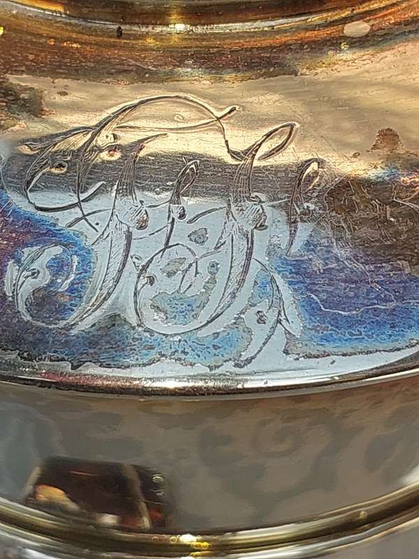 A VICTORIAN SPIRIT WARMER TEA KETTLE