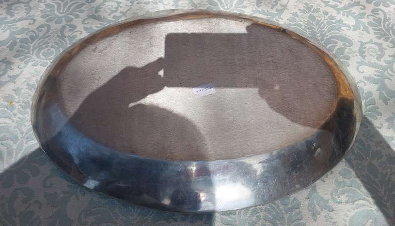 A VINTAGE PEWTAL FRUIT PLATTER