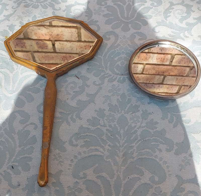 TWO ANTIQUE MIRRORS