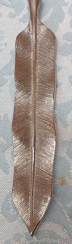 AN ART DECOR STAINLESS STEEL SET SALAD LADEL