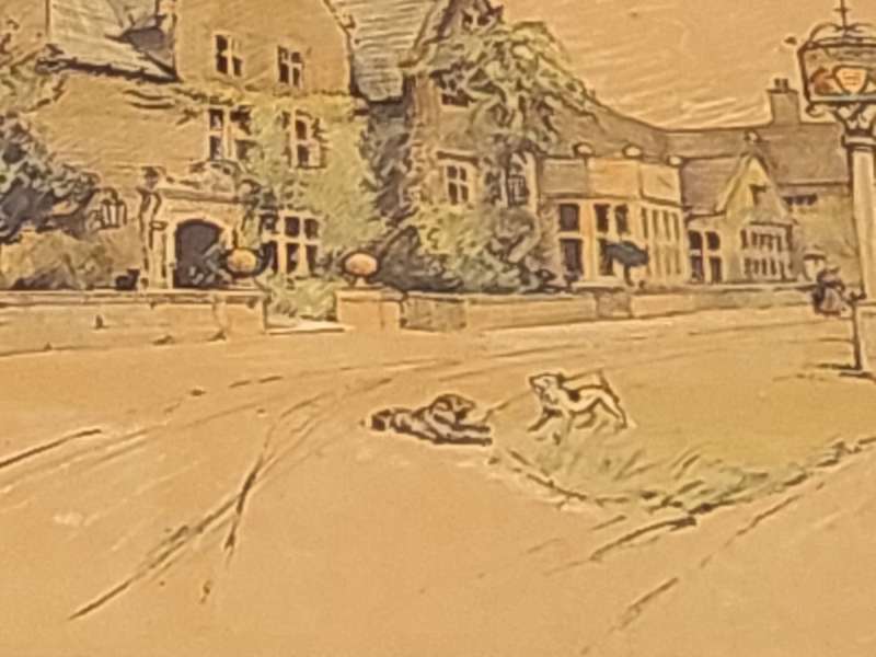 A COLLECTION OF 5  VINTAGE AND ANTIQUE FINE ART SCATCH SCENES