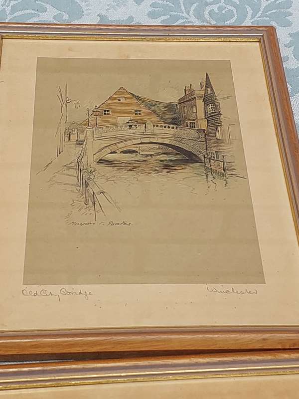 A COLLECTION OF 5  VINTAGE AND ANTIQUE FINE ART SCATCH SCENES