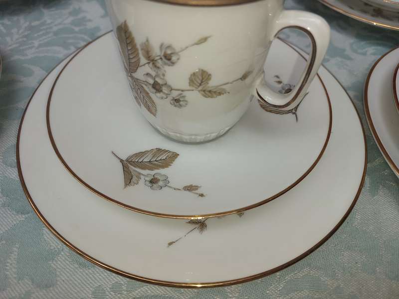 A 35 PIECE ALKA KUNST ALBOTH & KAISER BAVARIA  ERBEERE TEA SET SOLD AS IS R2500