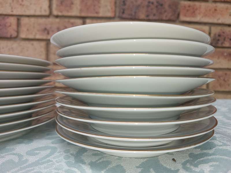 A 28 PIECE NORITAKE JAPAN 6519 BLAIR ROSE SET SOLD AS IS