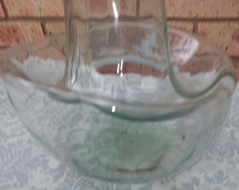 AN ART DECOR MUSHROOM SHAPED STORAGE JAR