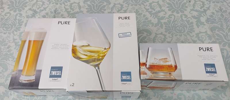 3 SETS OF SCOT SWIESEL MADE IN GERMANY GLASSES