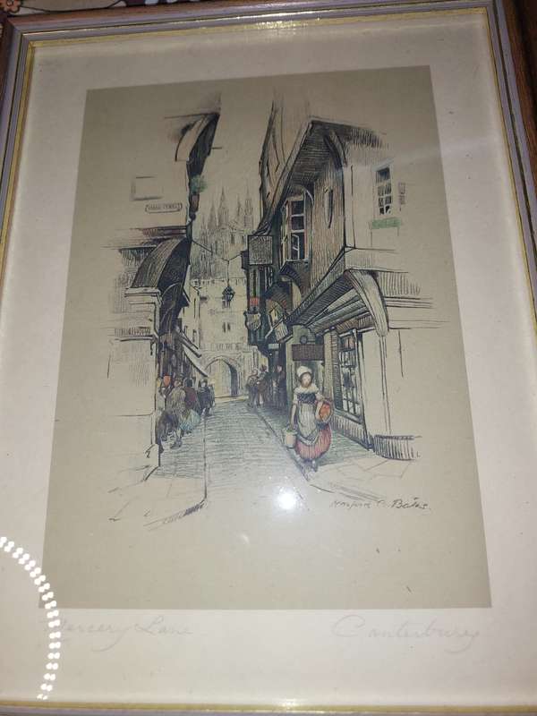 A COLLECTION OF 5  VINTAGE AND ANTIQUE FINE ART SCATCH SCENES