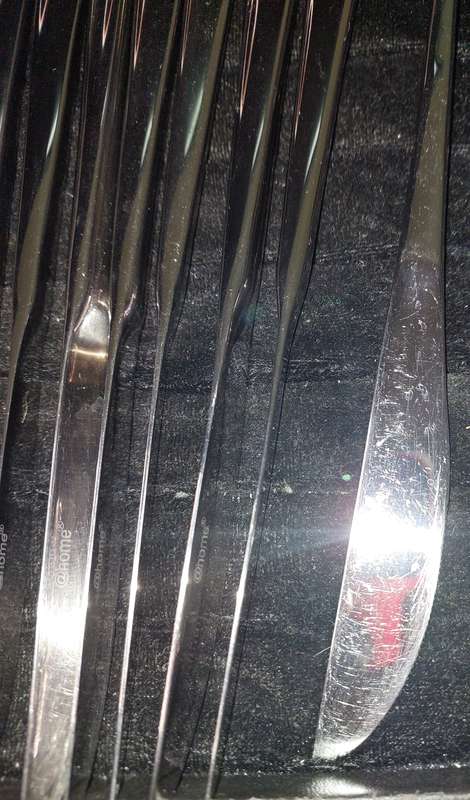 AN 18 PIECE @HOME STAINLESS STEEL CUTLERY SET SOLD AS IS