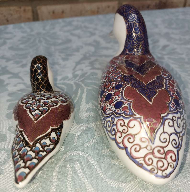 TWO VINTAGE ART DECOR DUCKS, COLLECTORS ITEMS SOLD AS IS