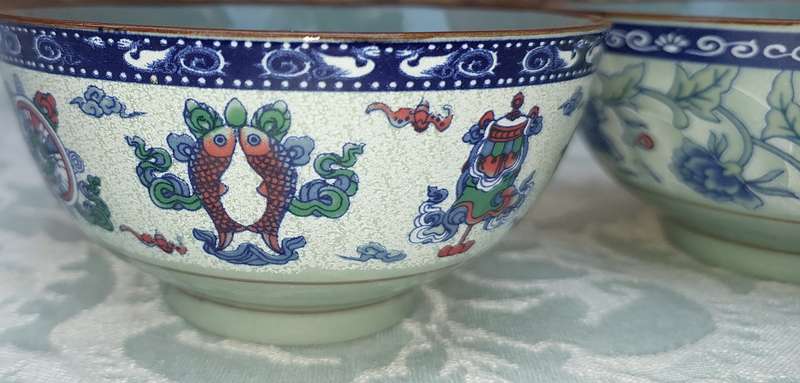 A COLLECTION OF 3 VINTAGE CHINESE EATING BOWLS