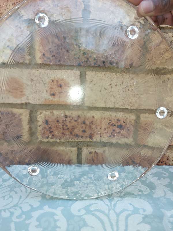 A CLASSIC COLLECTION OF GLASS SERVING PLATTERS SOLD AS IS
