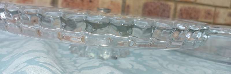 A CLASSIC COLLECTION OF GLASS SERVING PLATTERS SOLD AS IS