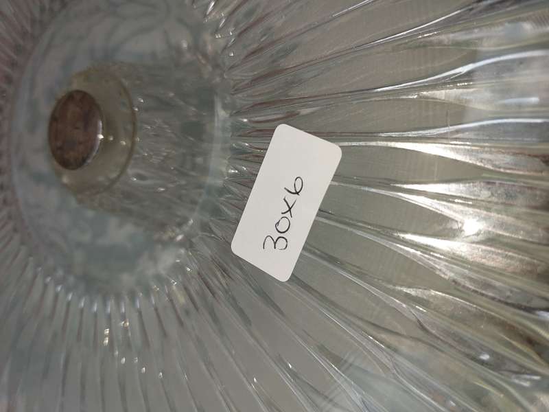 A CLASSIC COLLECTION OF GLASS SERVING PLATTERS SOLD AS IS