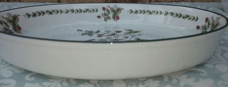 Vintage Herb Garden Oval Baker Ceramic sold as is