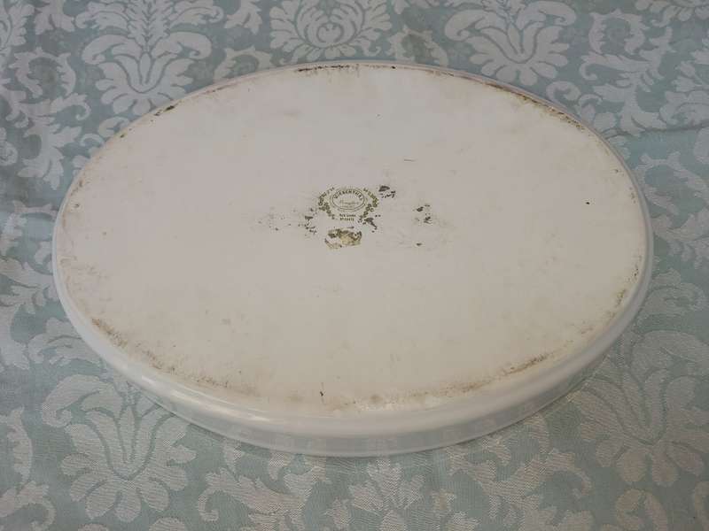 Vintage Herb Garden Oval Baker Ceramic sold as is