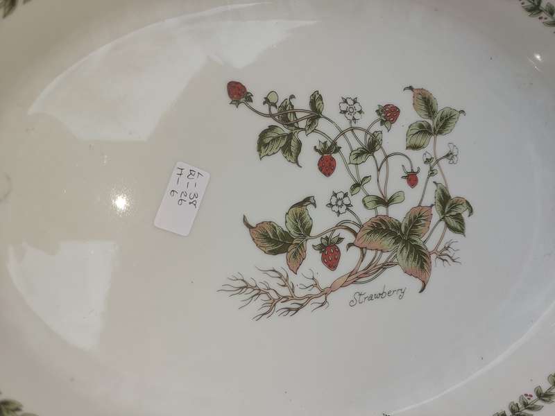 Vintage Herb Garden Oval Baker Ceramic sold as is
