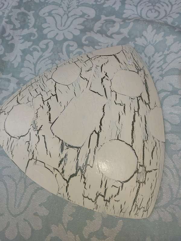 TWO ART DECOR FRUIT SERVING PLATTERS SOLD AS IS