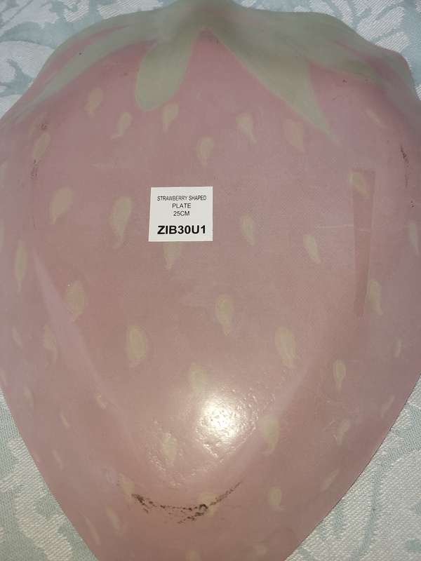 TWO ART DECOR FRUIT SERVING PLATTERS SOLD AS IS