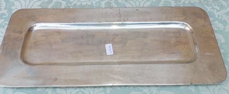 AN ART DECOR RECTANGULAR MEXICAN ALLOY SERVING PLATTER