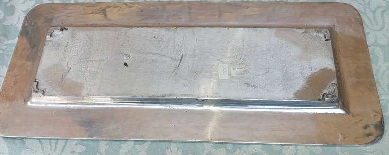 AN ART DECOR RECTANGULAR MEXICAN ALLOY SERVING PLATTER