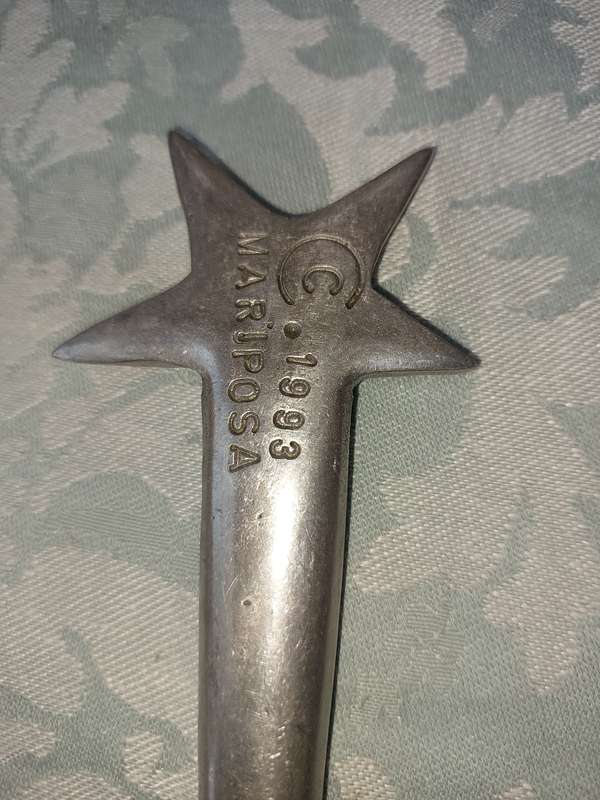 AN ART DECOR C1993 MARIPOSA ALLOY SALAD LADELS SOLD AS IS