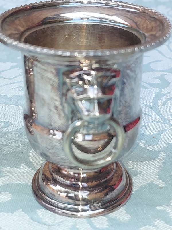 TWO VINNIERS OF SHEFFIELD EGG HOLDERS