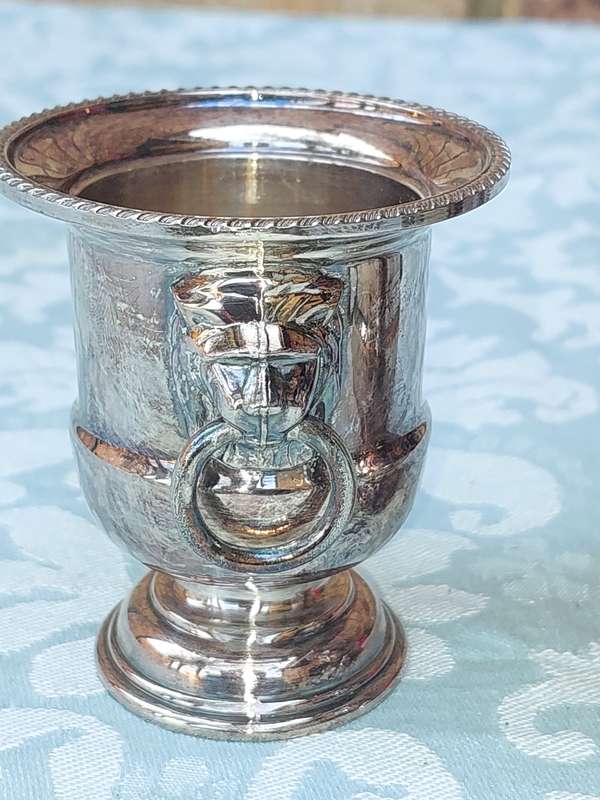 TWO VINNIERS OF SHEFFIELD EGG HOLDERS