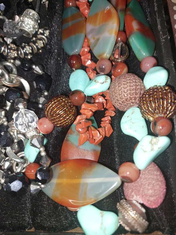 A quality vintage joblot costume necklaces