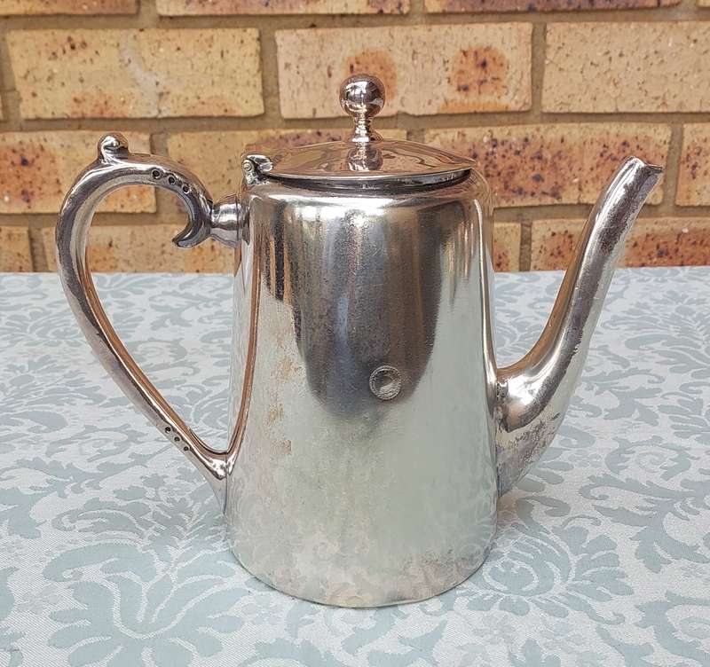 A VINTAGE MAPPIN & WEBB TEA JUG FROM SA RAILWAY JOBLOT