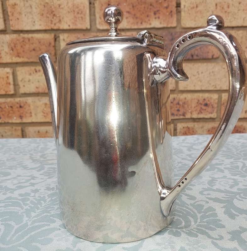 A VINTAGE MAPPIN & WEBB TEA JUG FROM SA RAILWAY JOBLOT