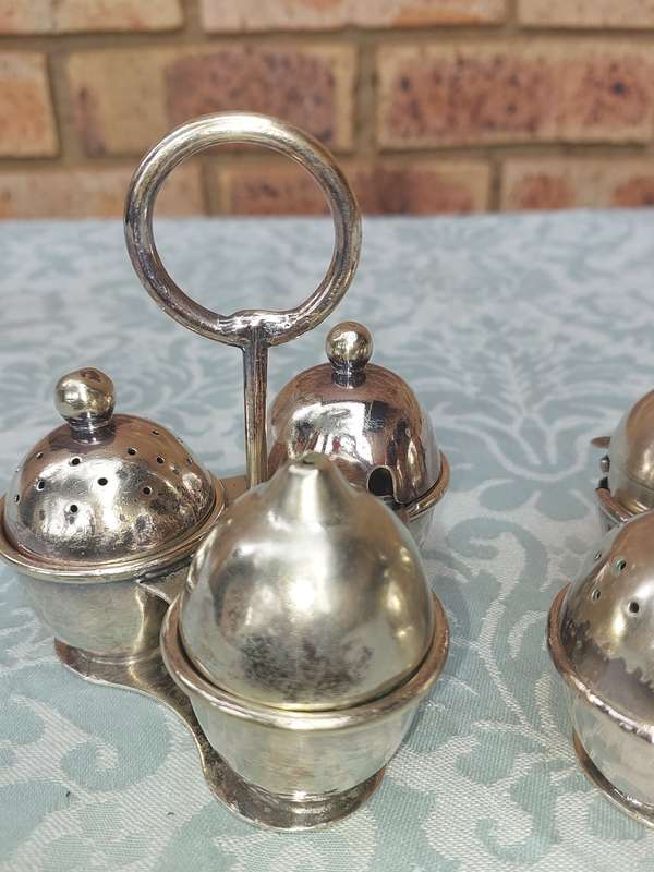 A PAIR OF VINTAGE CRUET UTENSILS SETS OLD SAR STOCK