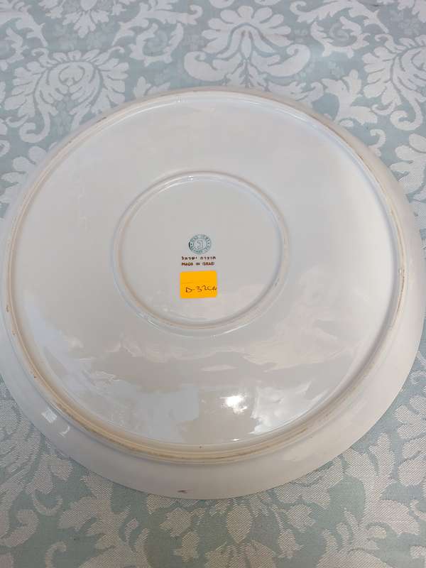 Vintage NAAMAN - Israel mid century porcelain SEDER - Passover platter. 13   - Pristine