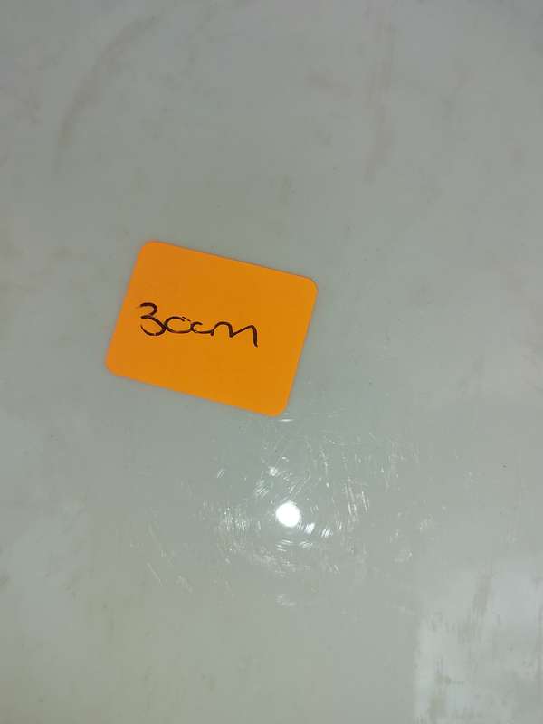 A 30 CENTIMETER DIAMETER PORCELAIN PLATTER SOLD AS IS