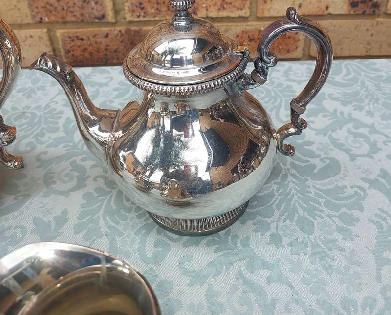 Vintage Gorham Newport Silver Plated Coffee Tea Pitcher Set sold as is