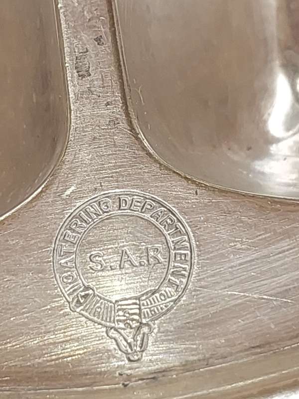 A COLLECTION OF VINTAGE SOUTH AFRICAN RAILWAY UTENSILS SOLD AS IS