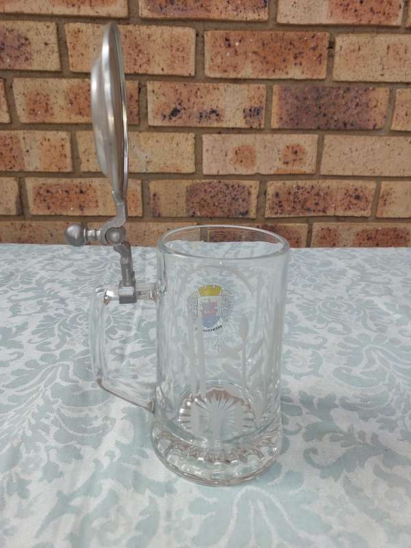 A GERMAN BEER STEIN IN MINT CONDITION SOLD AS IS R750