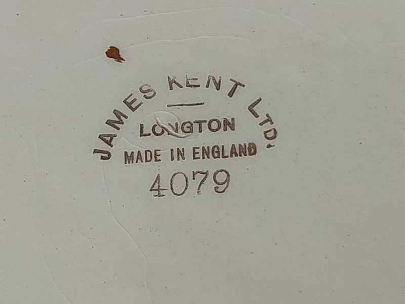 Vintage James Kent Longton Floral Platter Made in England